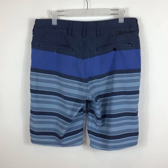 HURLEY Phantom Board Shorts Blue Stripes Men's 20" size 31 - Picture 2 of 5